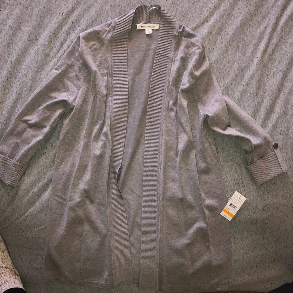 Basic gray cardigan